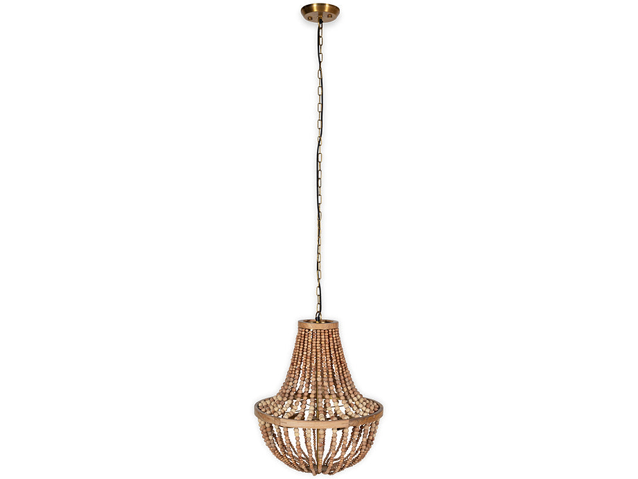Neela Mango Wood Pendant - Natural