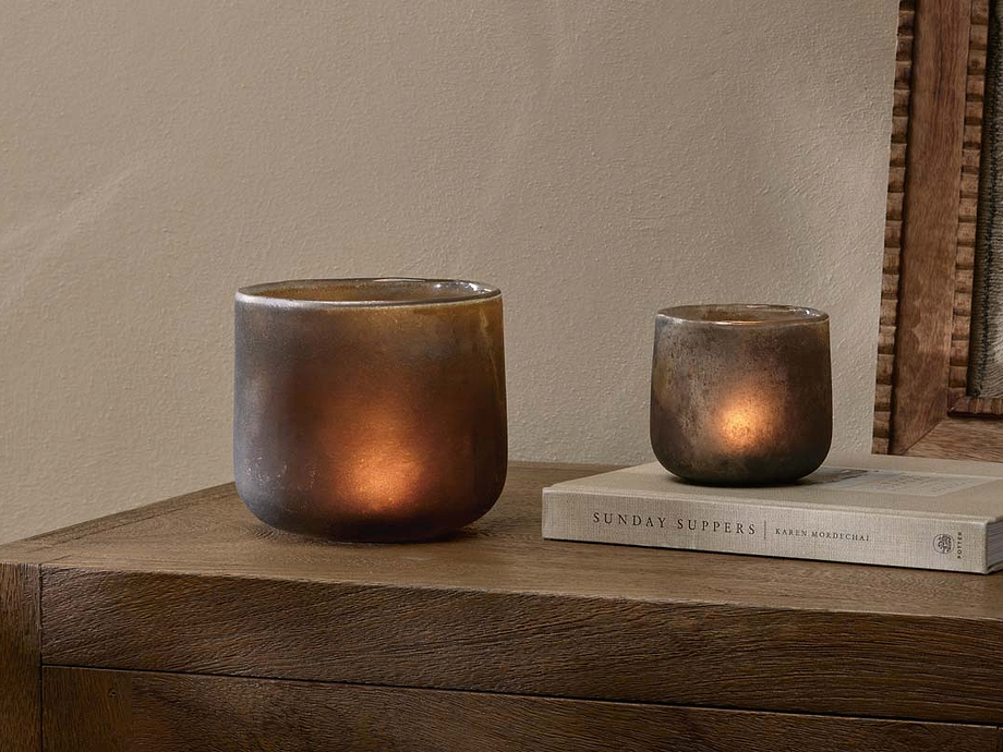 Nesda Tealight Holder - Frosted Black