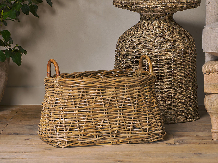 Netra Rattan Basket - Natural