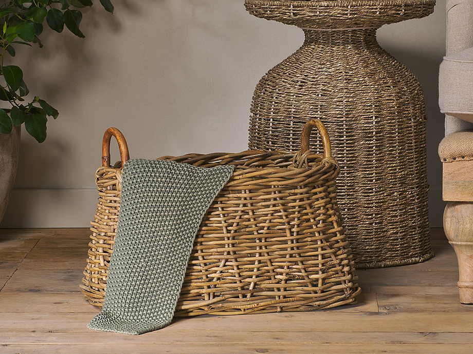 Netra Rattan Basket - Natural