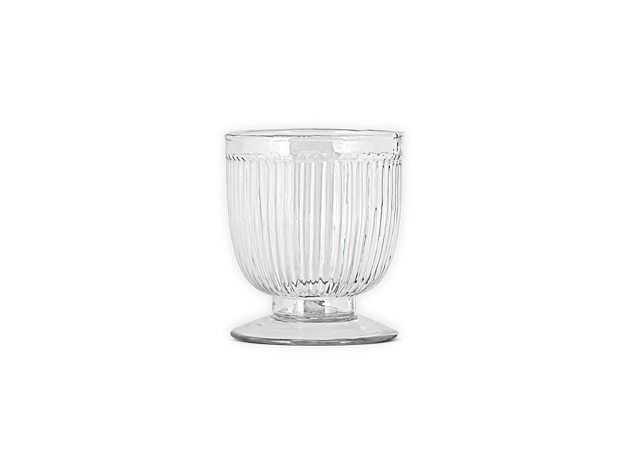 Nia Recycled Glass Candle Holder - Clear