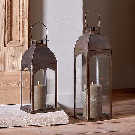 Nivas Lantern - Antique Brass-nkuku