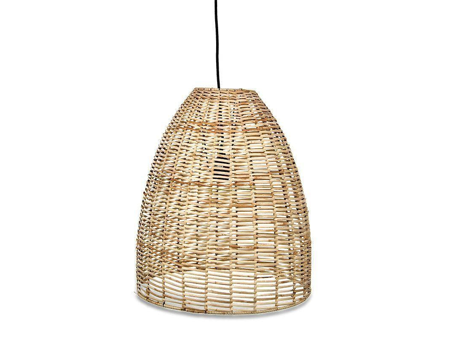 Noko Rattan Conical Pendant - Natural