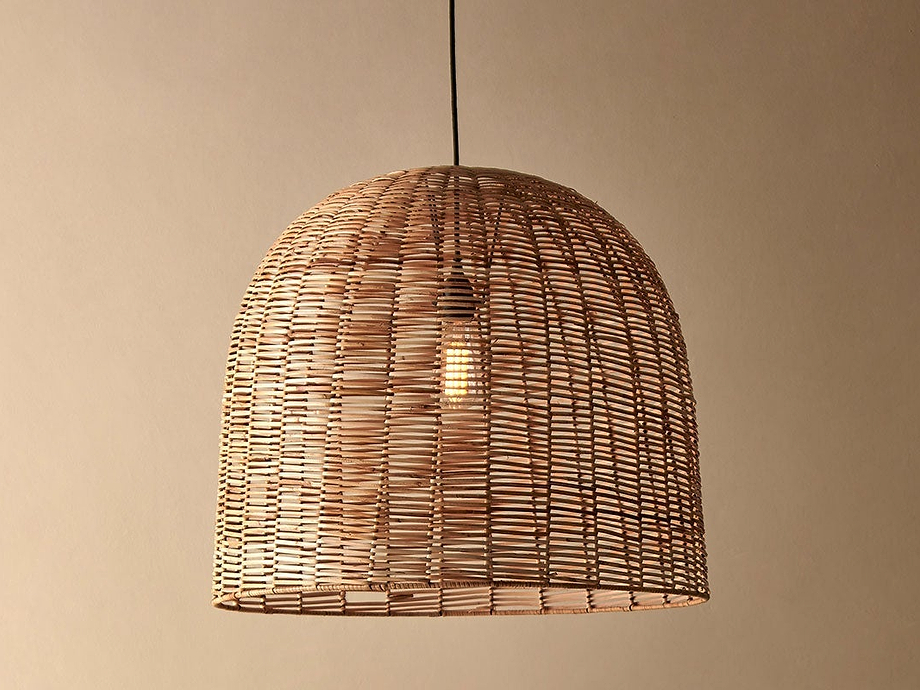 Noko Wicker Dome Pendant - Large