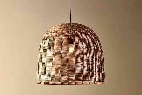 Noko Wicker Dome Pendant - Large-nkuku