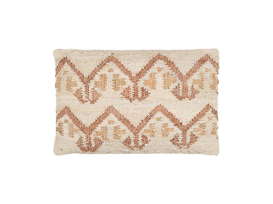 Nuvali Cotton & Jute Cushion Cover - Rust