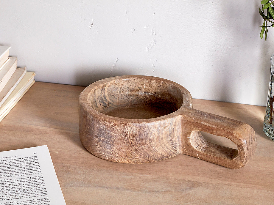 Okara Reclaimed Wood Traditional Storage Pot