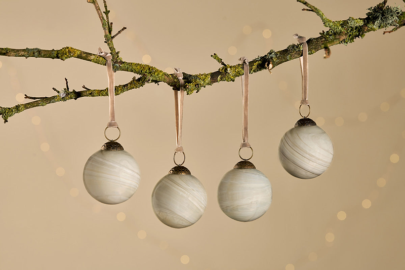 Oja Baubles - Natural (Set of 4)-nkuku