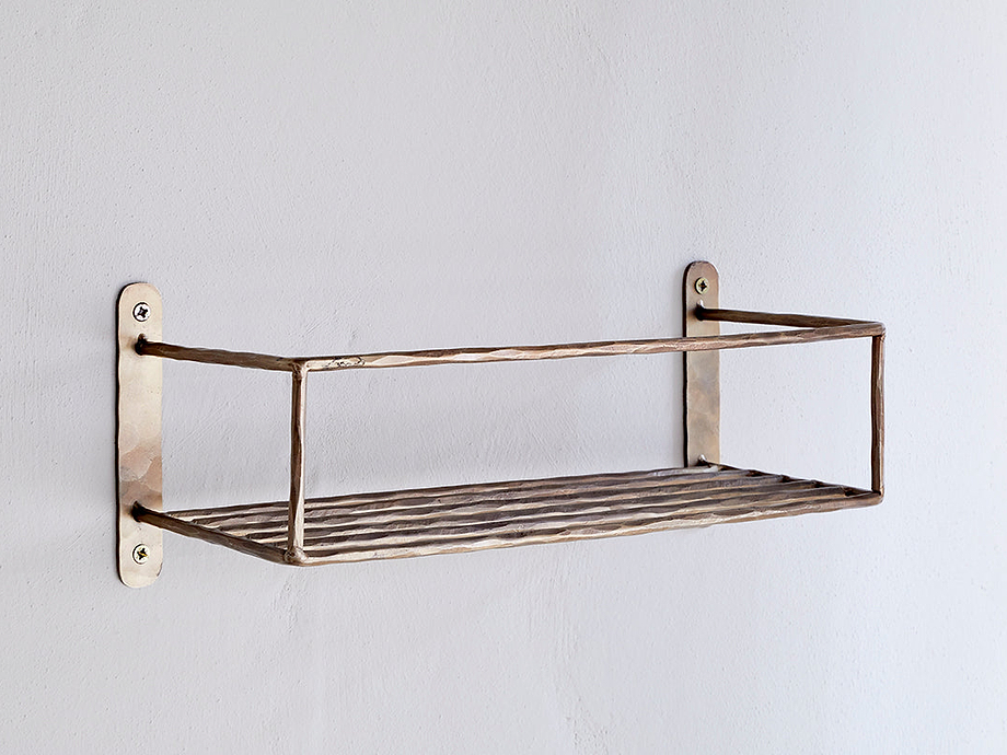 Olani Bathroom Shelf - Antique Brass