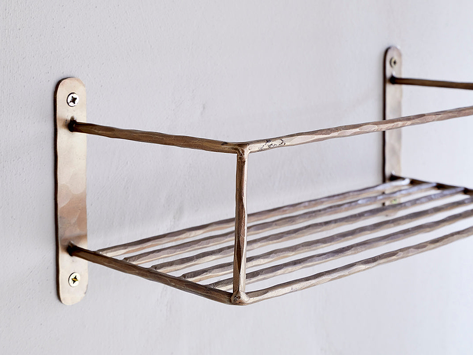 Olani Bathroom Shelf - Antique Brass