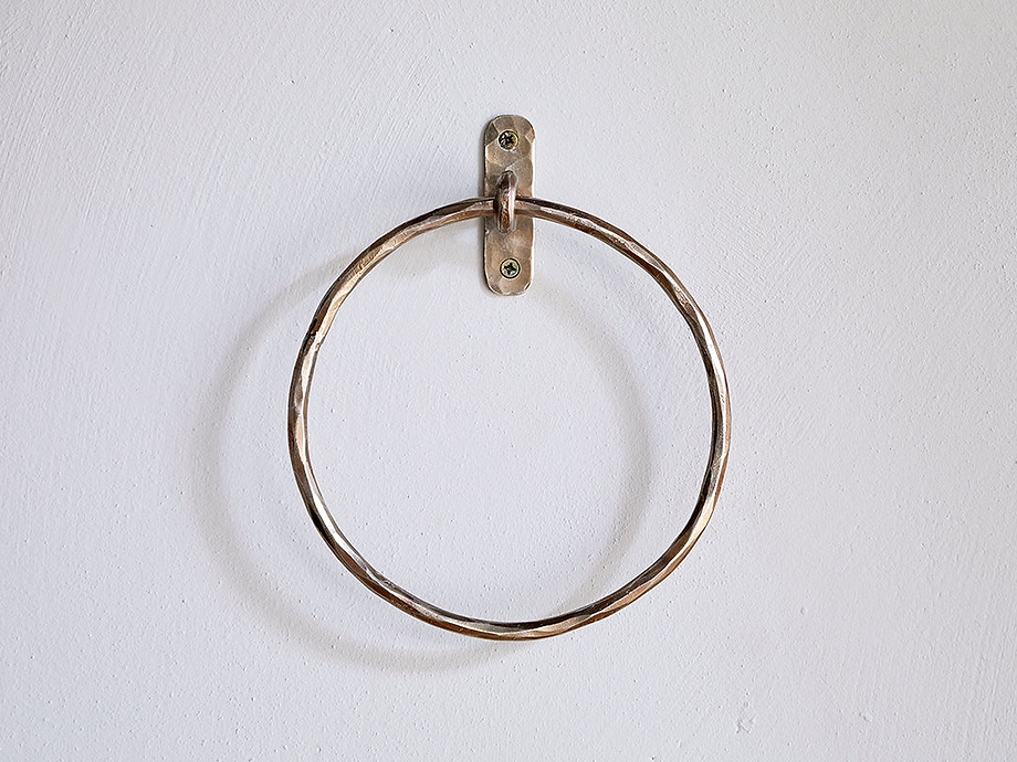 Olani Towel Ring - Antique Brass