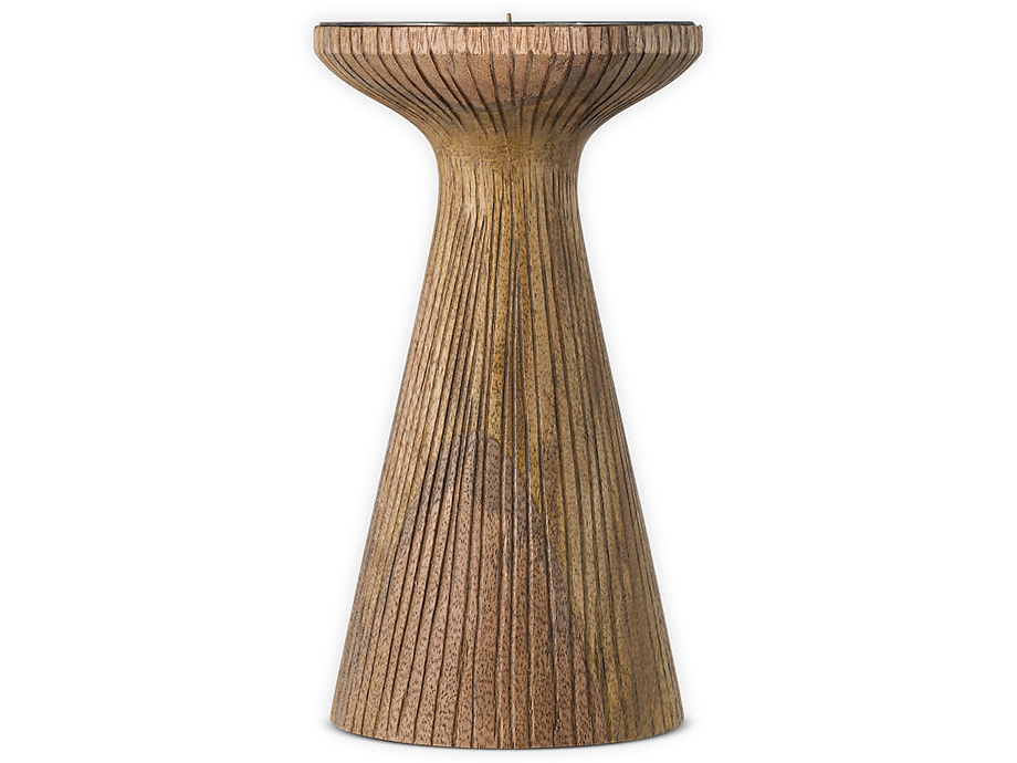 Omari Mango Wood Candlestick - Natural