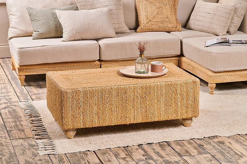 Ondal Braided Hemp Coffee Table- nkuku