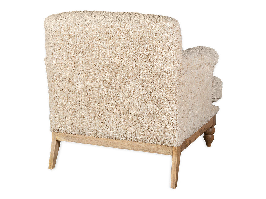 Otas Teddy Cotton Armchair - Off White