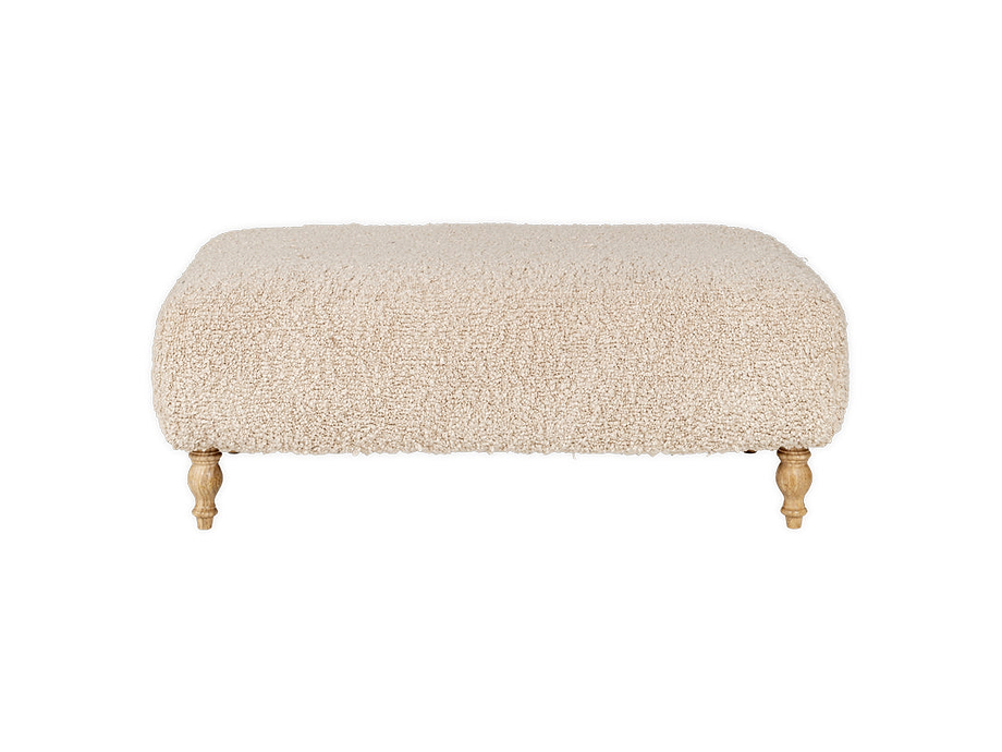 Otas Teddy Ottoman - Off White