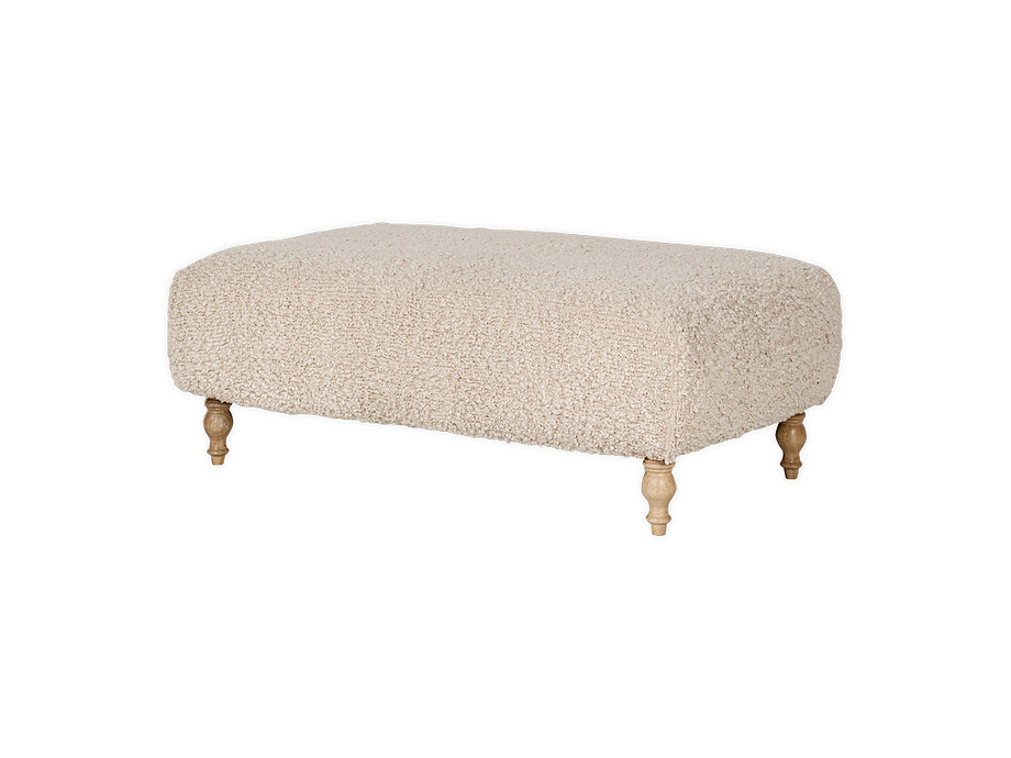 Otas Teddy Ottoman - Off White