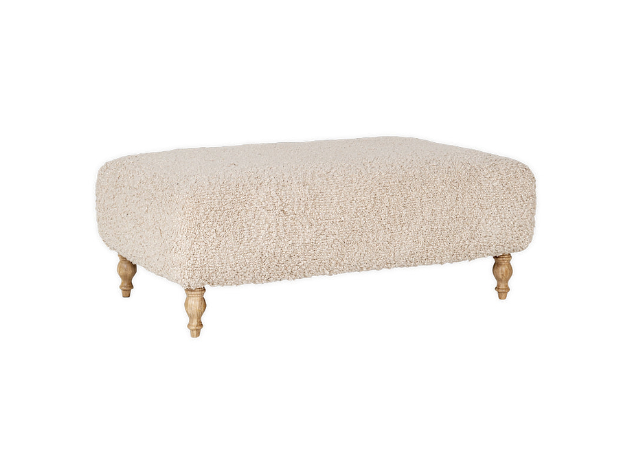Otas Teddy Ottoman - Off White