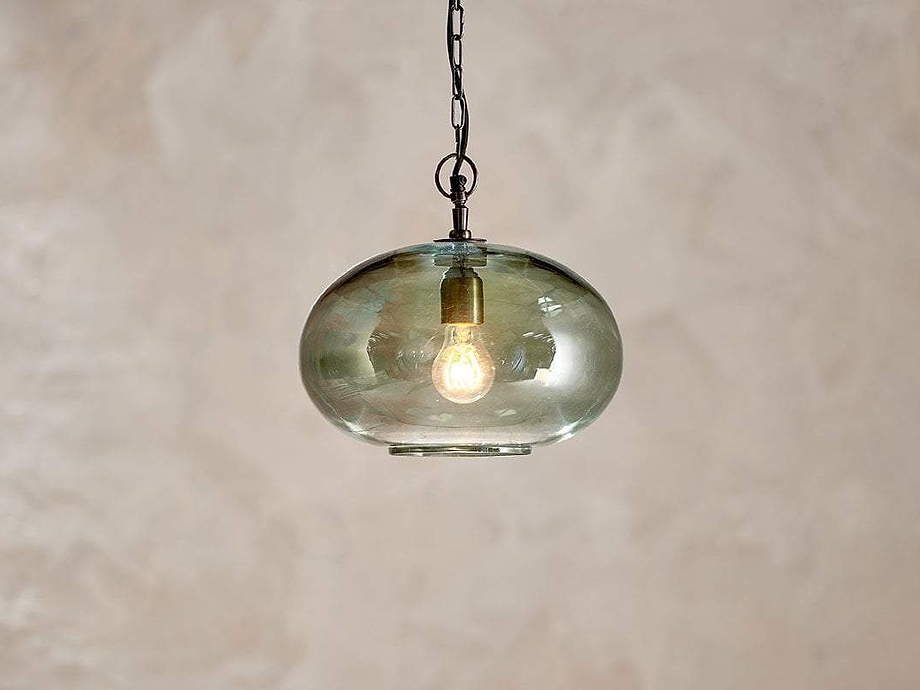 Otoro Recycled Glass Pendant - Green - Small Round