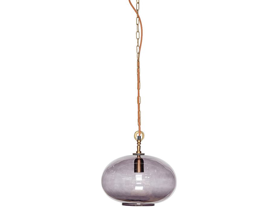 Otoro Recycled Glass Pendant - Smoke - Small Round