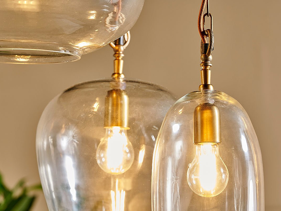 Otoro Statement Recycled Glass Cluster Pendant