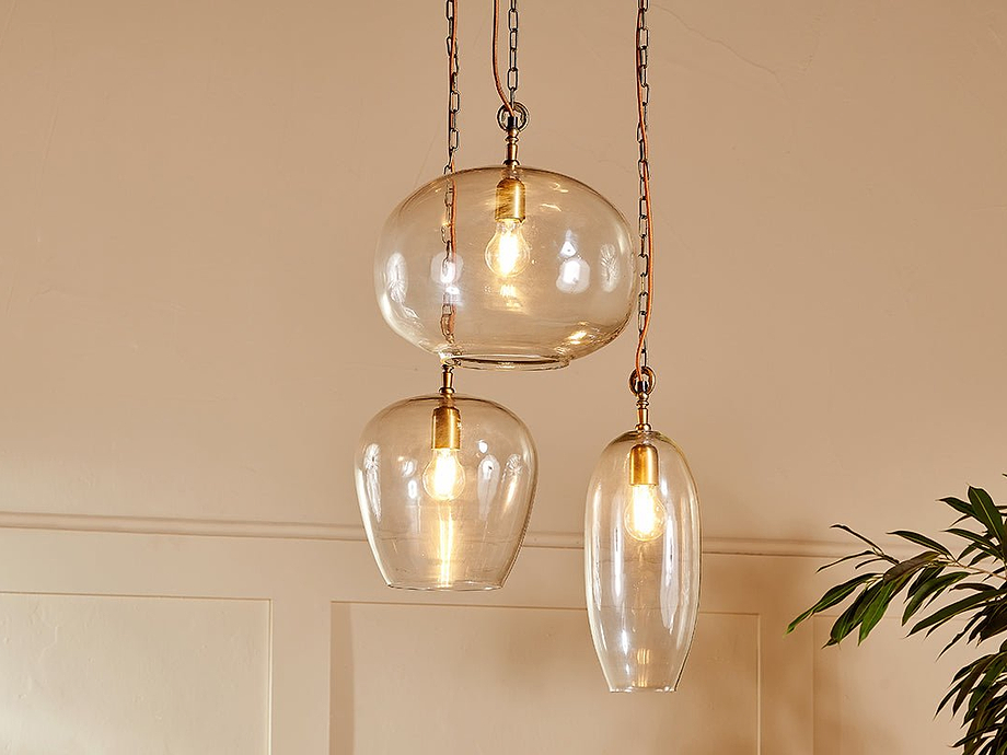 Otoro Statement Recycled Glass Cluster Pendant