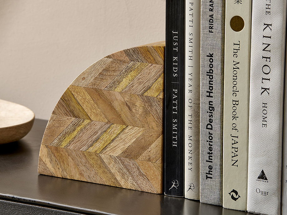 Oyvu Mango Wood Bookends