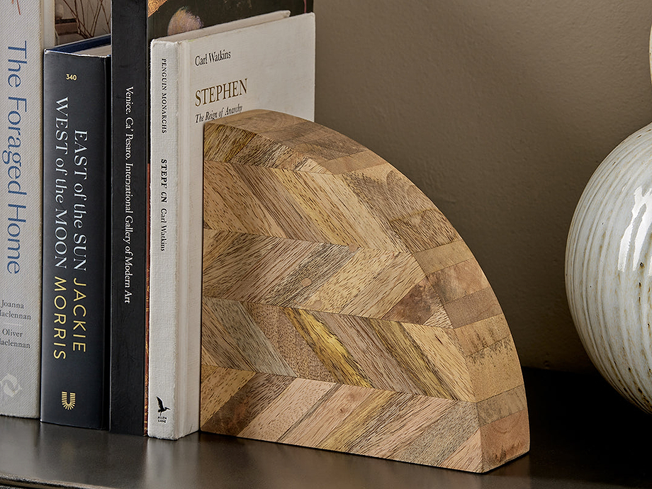 Oyvu Mango Wood Bookends