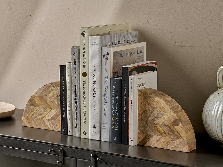 Oyvu Mango Wood Bookends