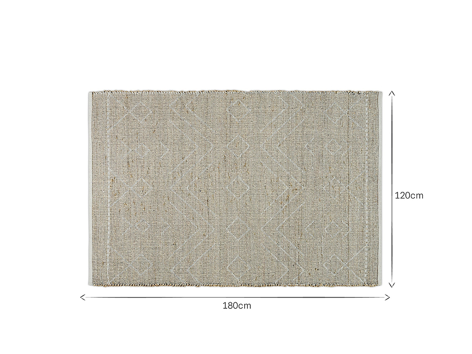 Prathal Cotton And Seagrass Rug - Natural & Black