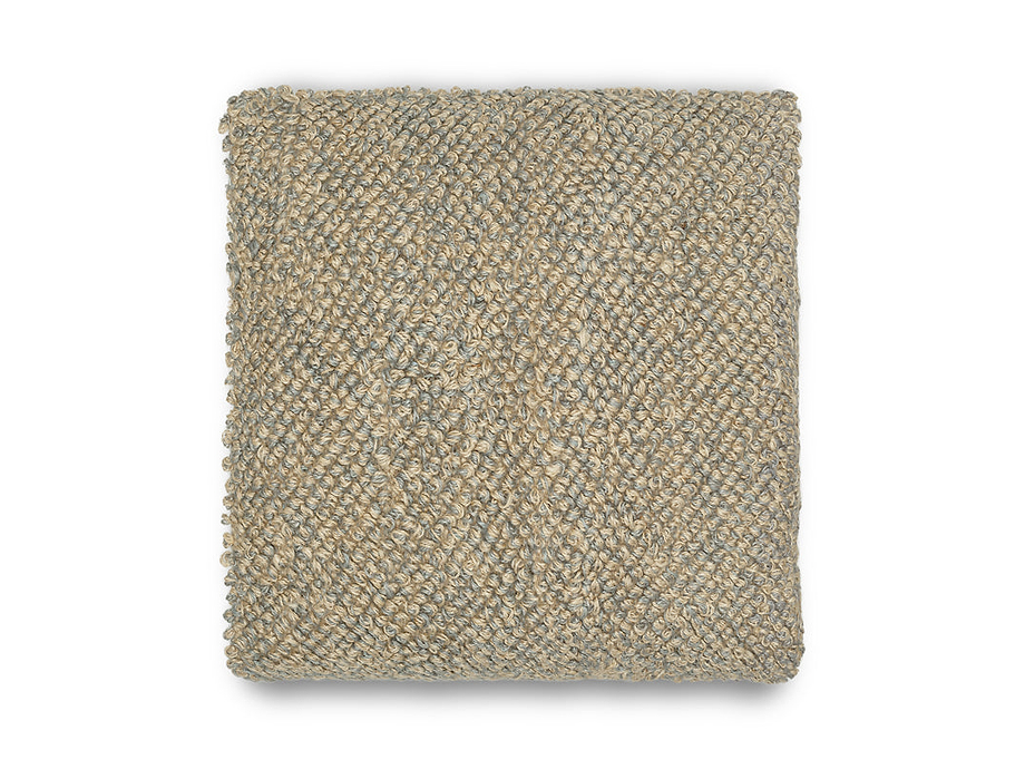 Paduna Jute & Cotton Cushion Cover - Soft Blue & Brown