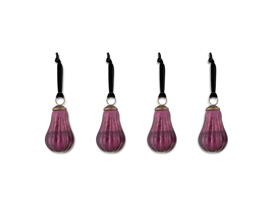 Pannee Drop Baubles - Ruby (Set of 4)