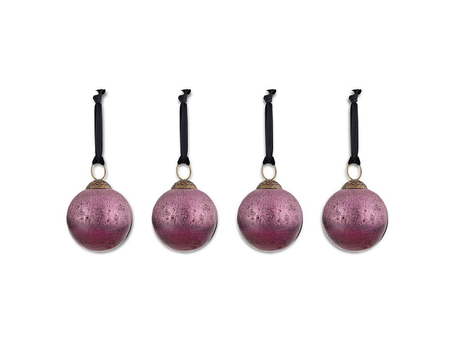 Pannee Round Baubles - Ruby (Set of 4)