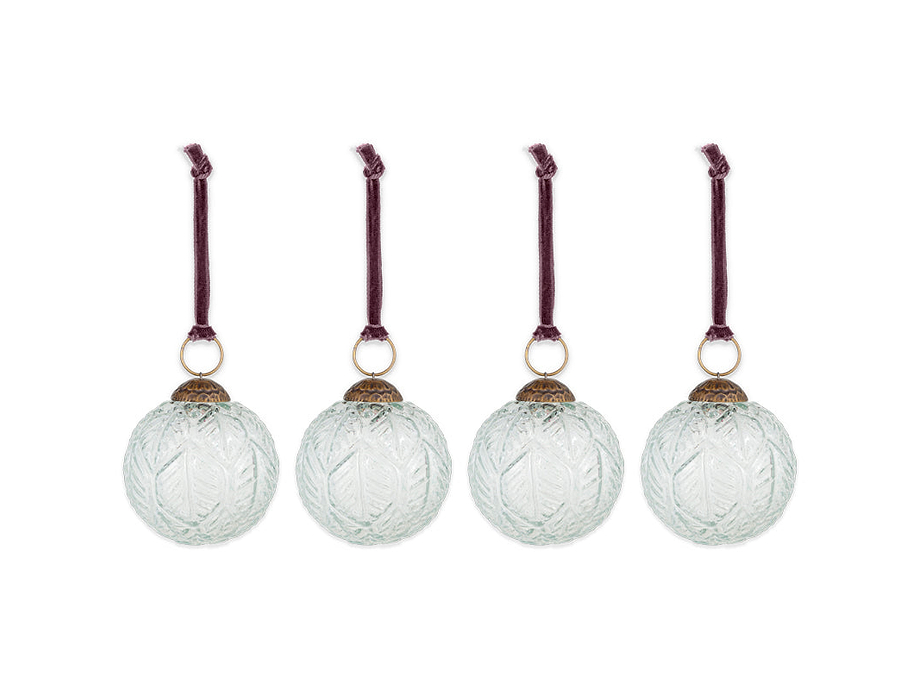 Patta Baubles - Clear - (Set of 4)