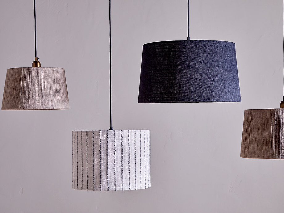 Dia Jute Lampshade - Ink