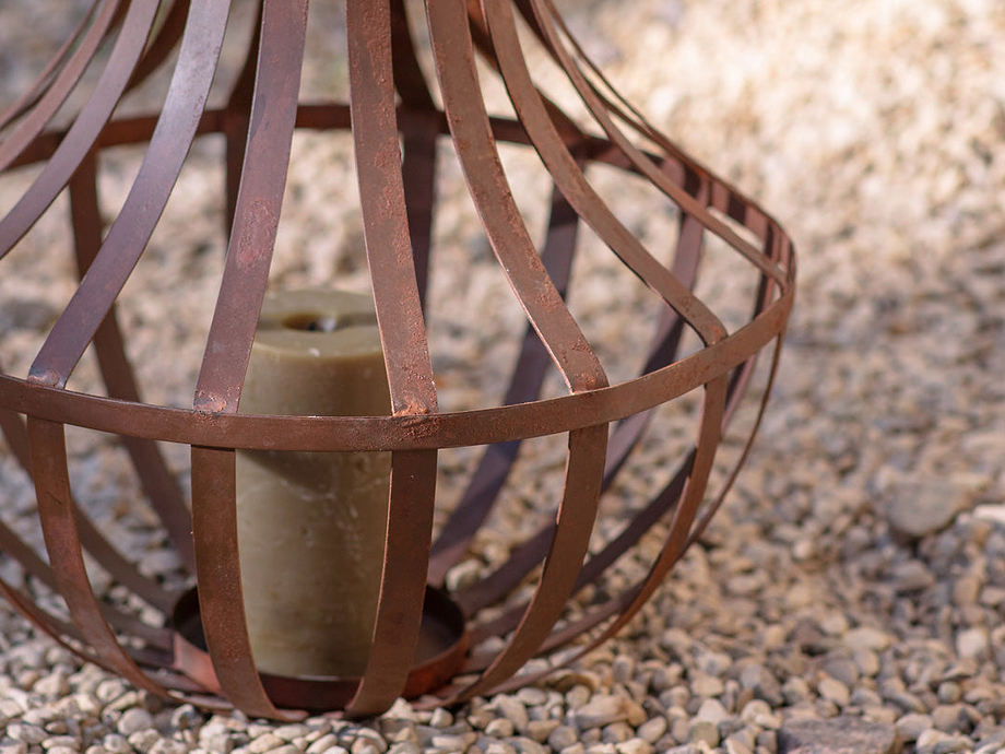 Pothos Large Lantern - Rust