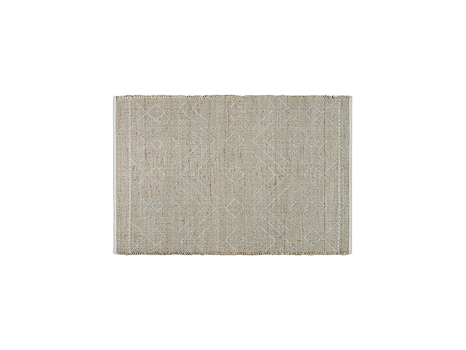 Prathal Cotton And Seagrass Rug - Natural & Black