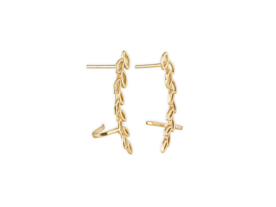 Pritee Ear Climbers - Gold