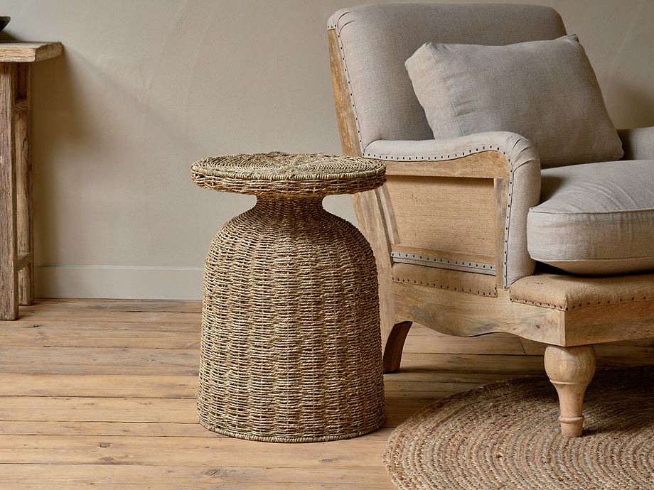 Rampura Rattan Side Table - Natural