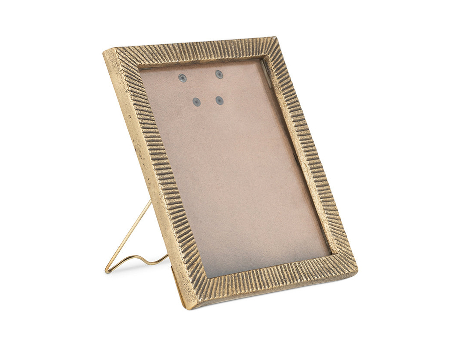 Ranoli Iron Etched Photo Frame - Antique Brass