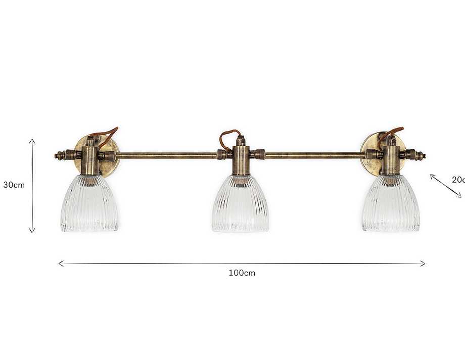 Rarni Ceiling Spotlight Bar - Antique Brass