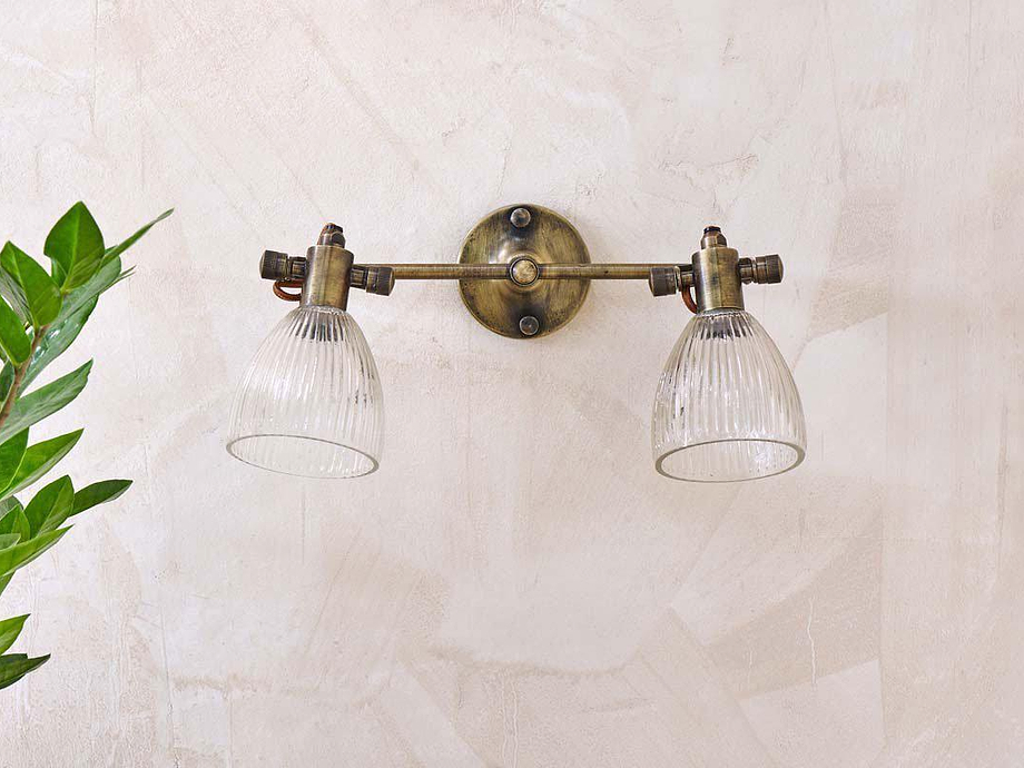 Rarni Recycled Glass Double Wall Light