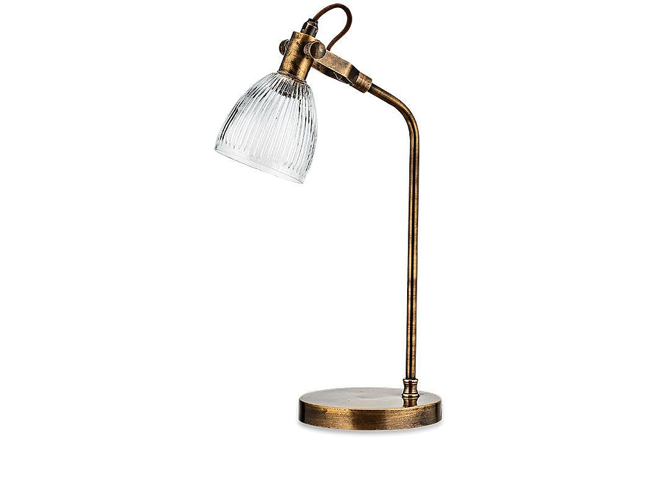 Rarni Recycled Glass Table Lamp - Antique Brass