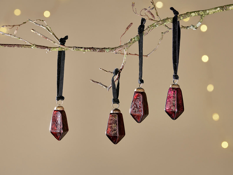 Ratnam Baubles - Ruby Small (Set of 4)