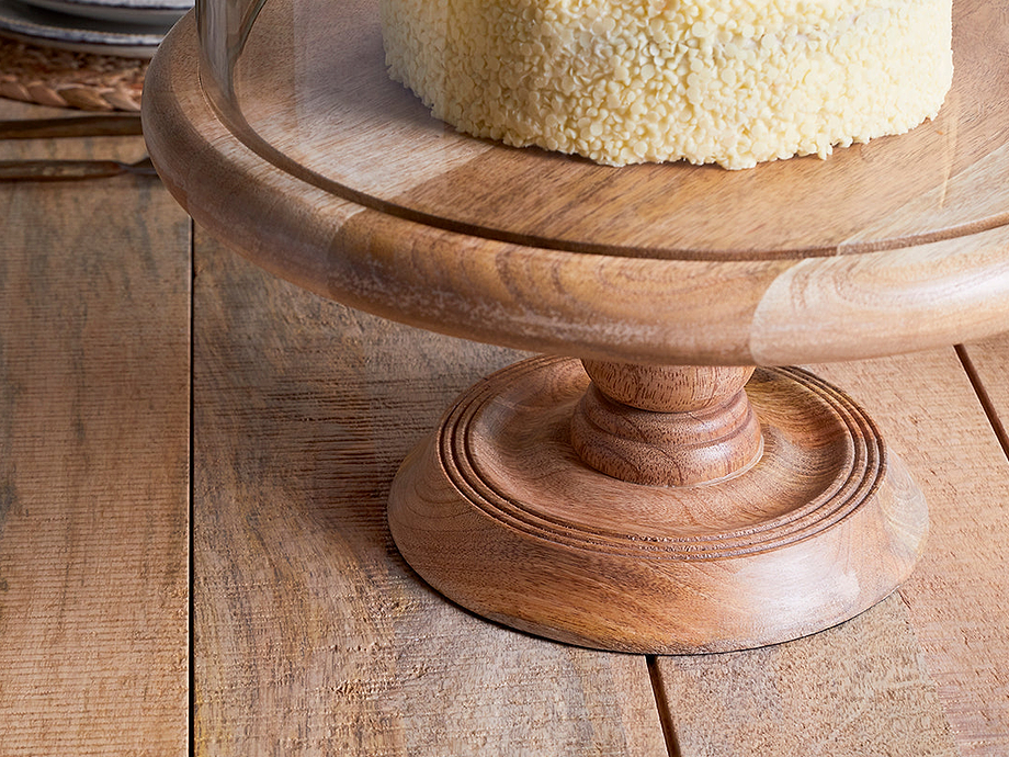Recycled Glass Dome Cake Stand