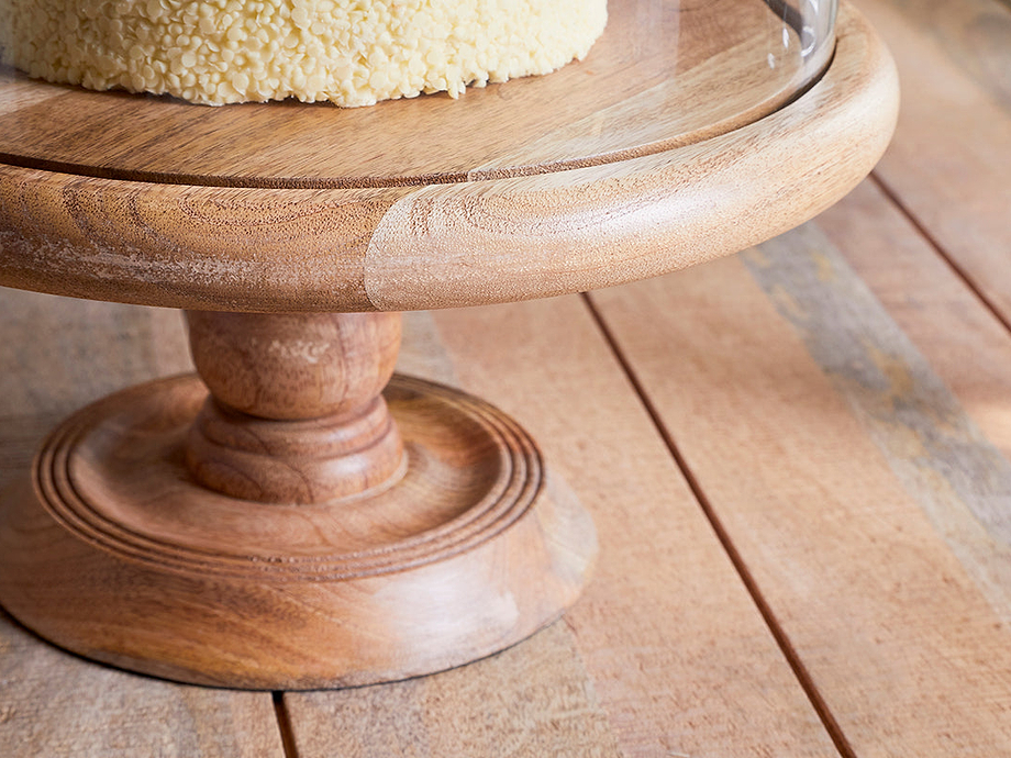 Recycled Glass Dome Cake Stand