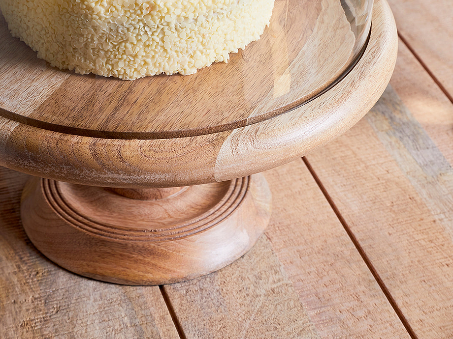 Recycled Glass Dome Cake Stand