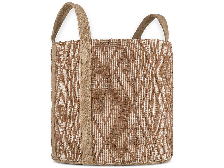 Renu Jute Basket - Rust & Natural