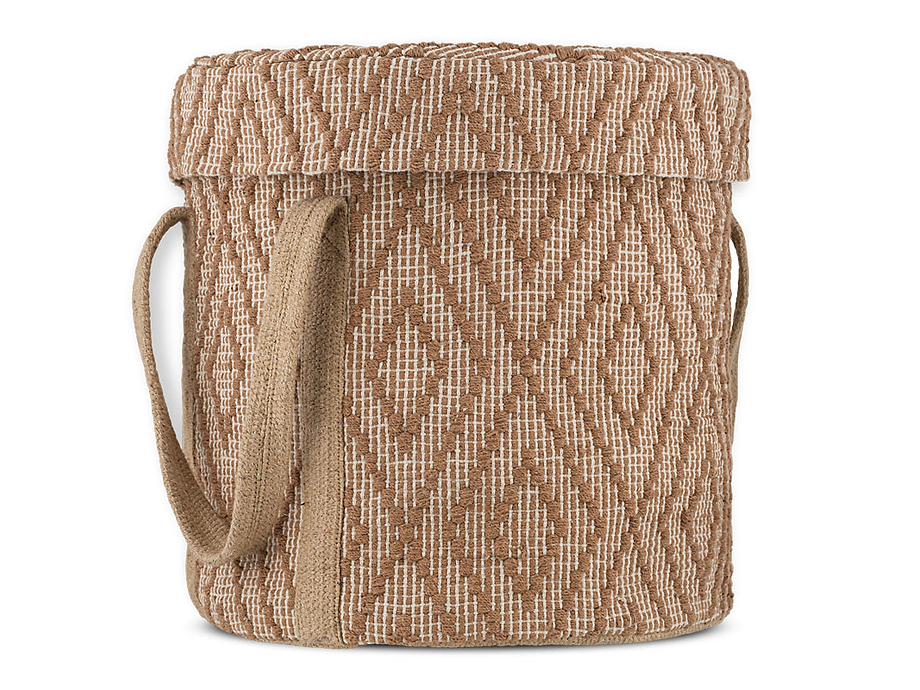 Renu Jute Laundry Basket - Rust & Natural