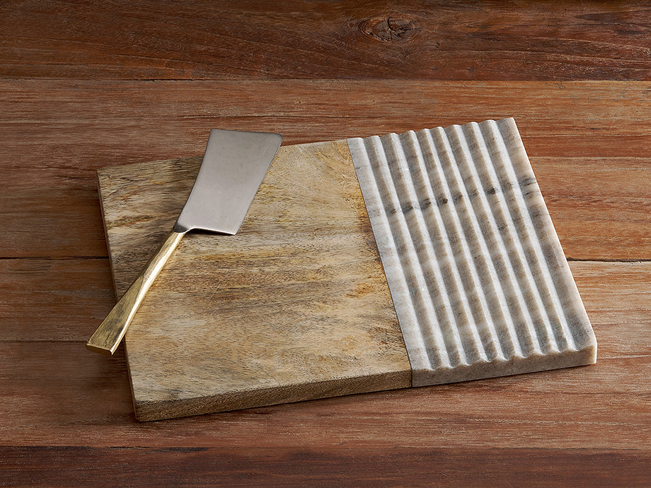 Reyna Chopping Board - Brown Marble