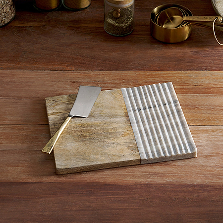 Reyna Chopping Board - Brown Marble-nkuku